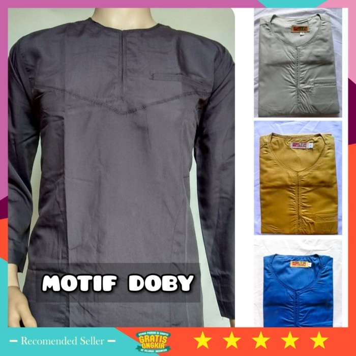Bahan Bagus Berkualitas Premium Termurah /Baju Koko Haibah koko habib koko tanpa kerah busana muslim