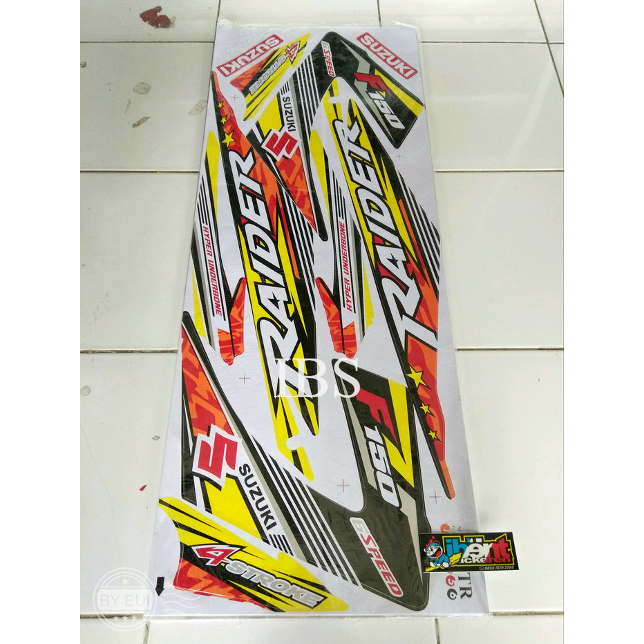 striping satria fu fl raider thailand kuning merah POLET Stiker STIKER