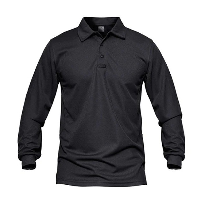 Persiden Fashion -  Polo Shirt Pria Lengan Panjang Unisex Polo Polos Army