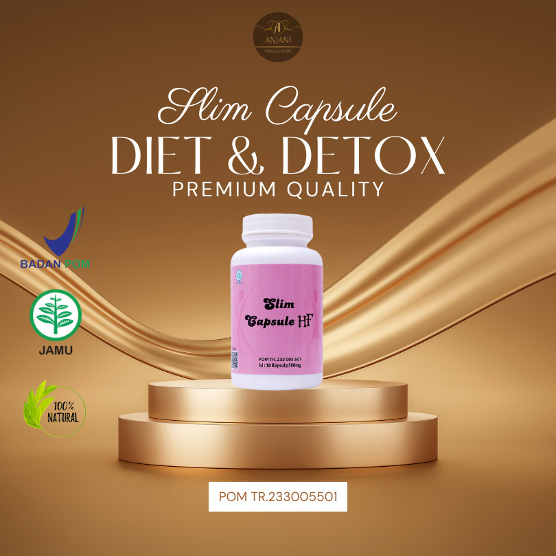 Obat Diet Ampuh  Pelangsing Badan  Slimming Capsule Herbal BPOM - ANJANI