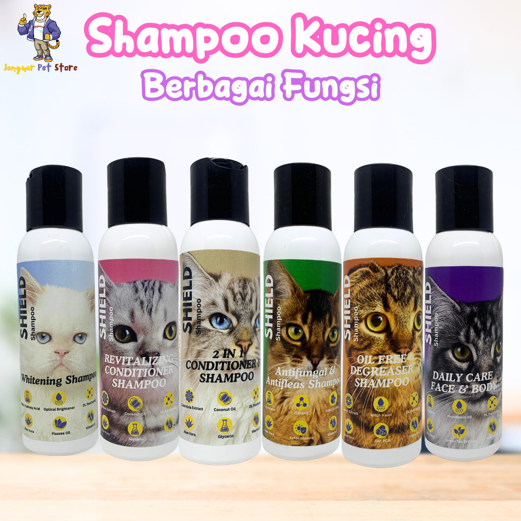 [GROSIR] SHAMPO KUCING DAN ANJING 100ML ANTI KUTU JAMUR WANGI BULU RONTOK PELEBAT BULU PUTIH AMPUH S