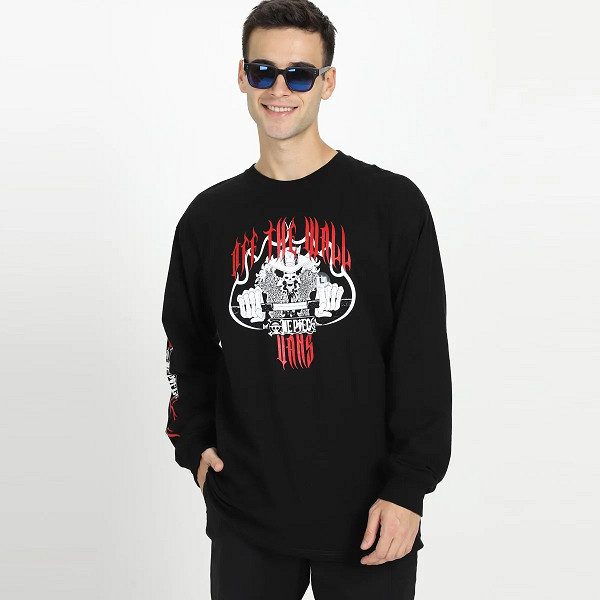 Kaos VANS ONE PIECE LS TEE - VN00005WBLK