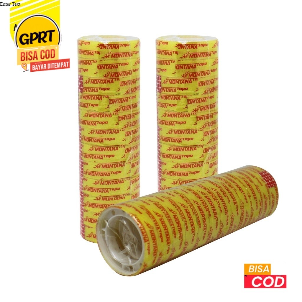 

GPRT 6pcs Isolasi Kado 12mm x 3yard Stationery Tape Pita Perekat Selotip MT-12AA