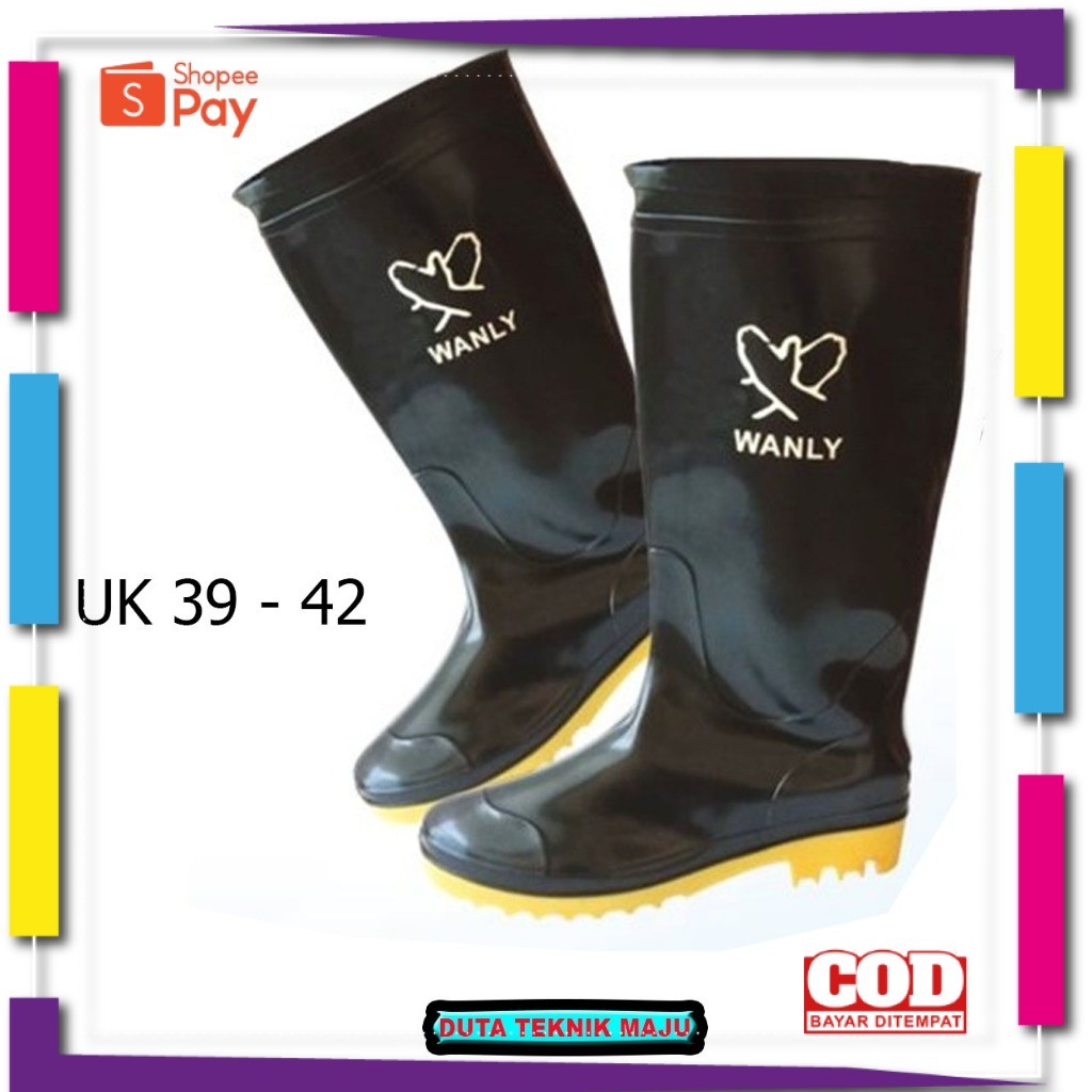 [PREMIUM ORIGINAL] [COD] Sepatu Proyek Safety Boot Hitam| Sepatu Proyek Boot Panjang Laki-Laki | Sep