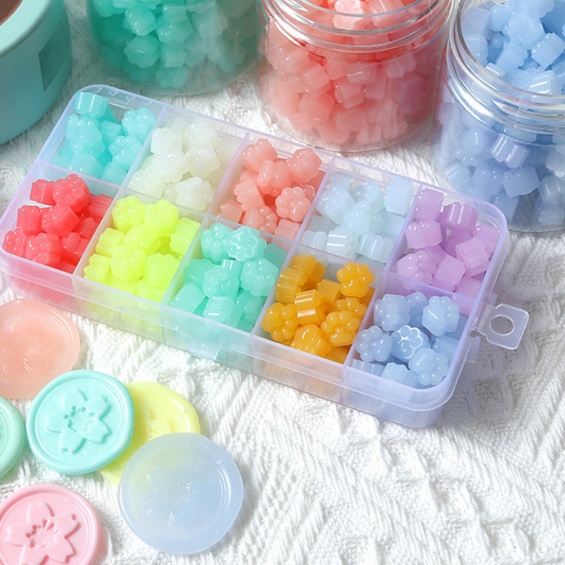 

500g/bag Cat Claw Wax Seal Beads Lovely Luminous Transparent Seal Wax Grain Aesthetic Wedding Invitation
