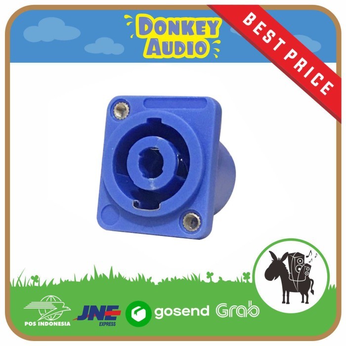 HD88 SOKET SOCKET SPIKON BMA NEUTRIK NUTRIK SOKET SPEAKON SOKET SPIKON BIRU