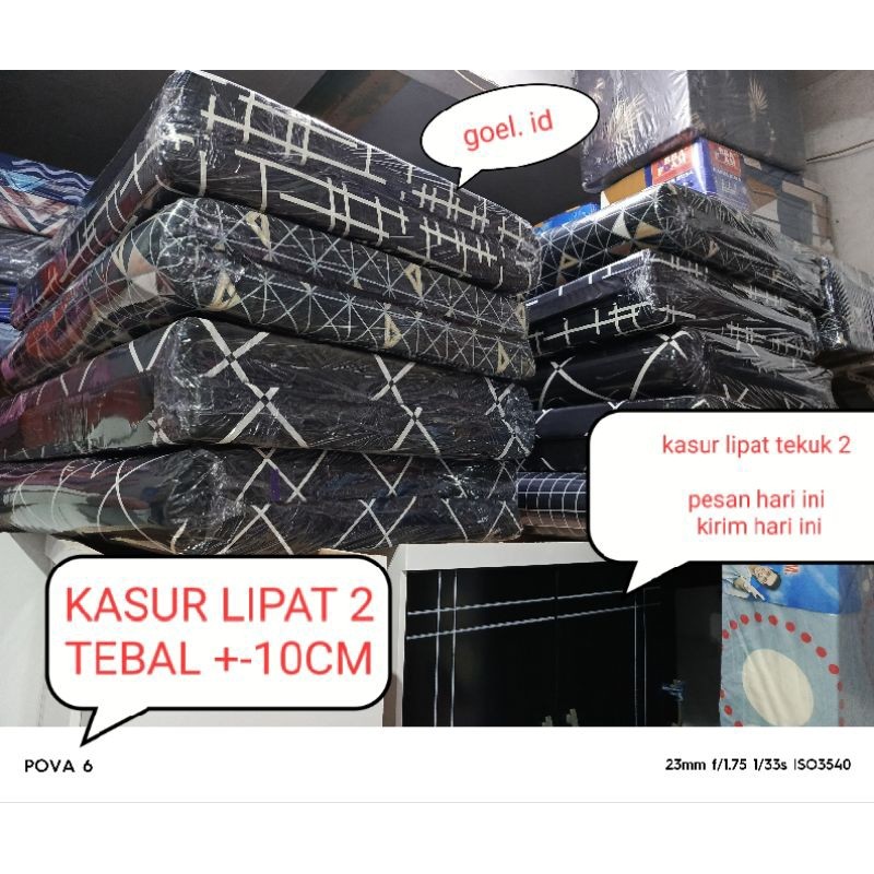KASUR LIPAT 2 TEBAL 10 CM / KASUR ANAK KOS KASUR KOSTAN / KASUR LIPAT 2 TEBAL10CM / KASUR BUSA LIPAT