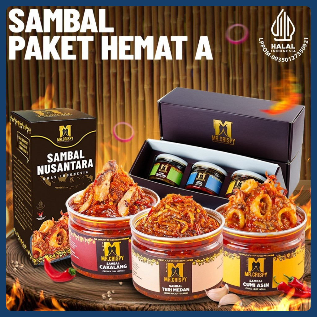 

PAKET SAMBEL HEMAT A MR.CRISPY(KOTAK HMPERS)