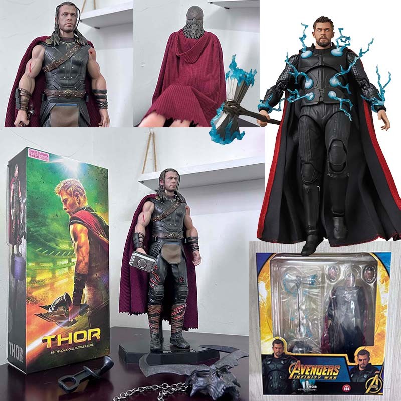 HC Crazy Toys Thor Figure Super Hero Empire Thor Mafex Thor 104 Action Figures Movable Model Collect