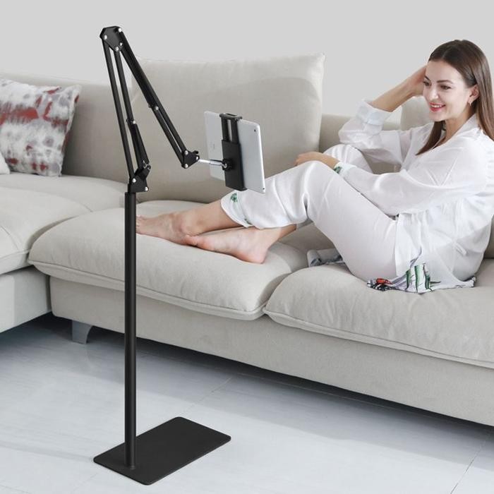 DIKAR Lazypod Smartphone Tablet Stand Bracket Adjustable 360 Degree 140cm - Black