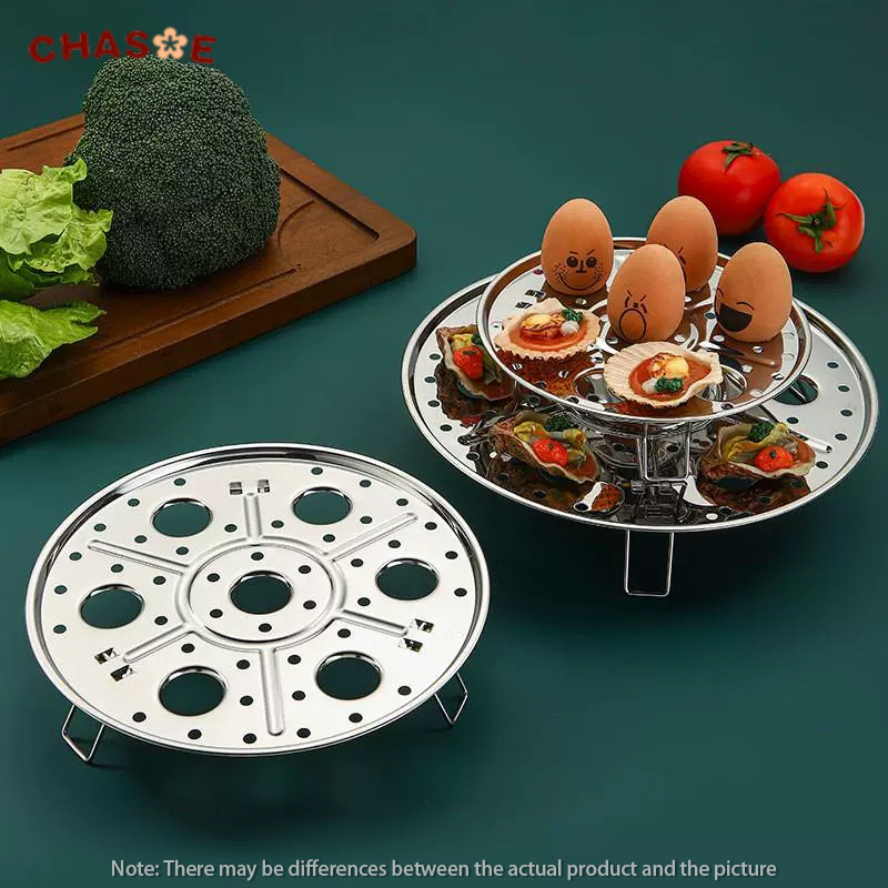 

【COD✨】Rak Pengukus Tahan Lama / 7 Lubang Terisolasi Rak Pengukus Telur / Rak Roti Kukus Baja Tahan Karat / CHASOE