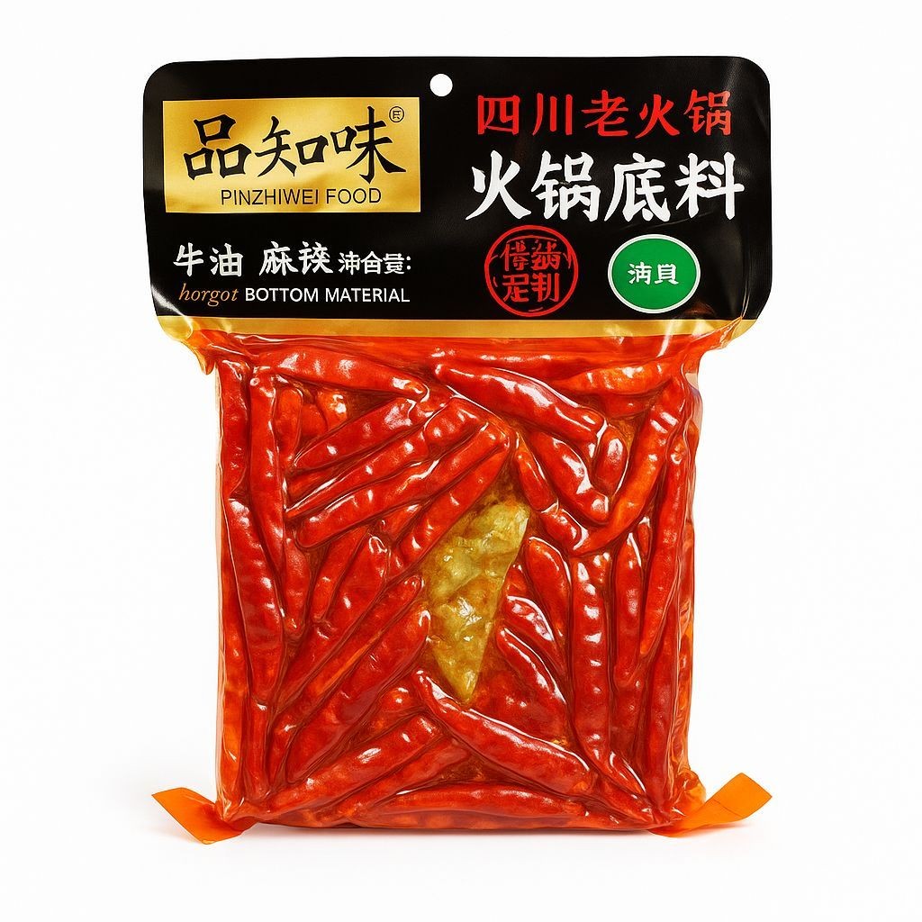 

Pinzhiweifood Soup Base Mala Spicy Hotpot / Pin Zhi Wei Food Bumbu Mala Instan Spicy Hotpot