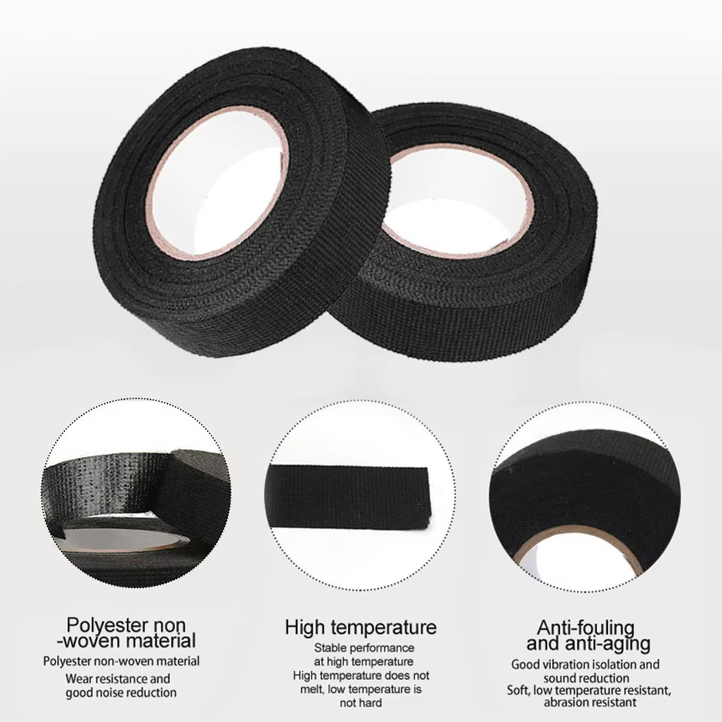 15/25/32mm Pita isolasi kabel Mobil Pita Pita Kabel Tahan Panas Perekat Mobil Anti Getaran Pita Kabe