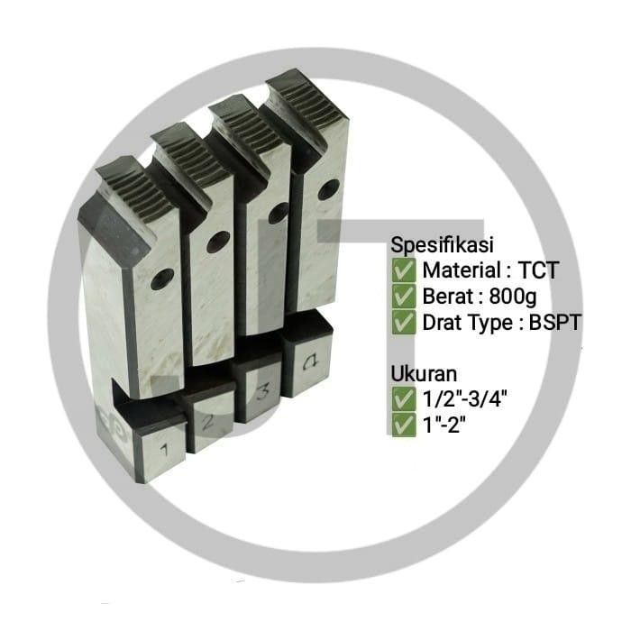 

Mata Senai Pipa | BSPT / NPT | TCT / HSS | Ridgid | 1/2-3/4", 1-2"| - RIDGIT HSS, 1 - 2 Inch Sale