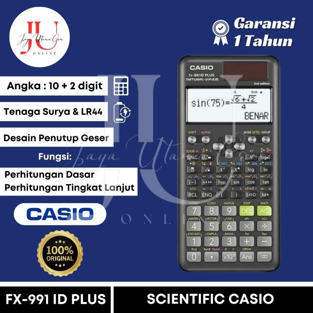 

KALKULATOR SCIENTIFIC CASIO FX 991ID PLUS 2 ORI