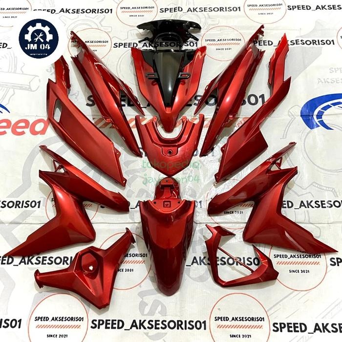 RAKSA Cover body full halus motor honda vario all new 125/150 led tahun 2018-2022 all warna variasi 