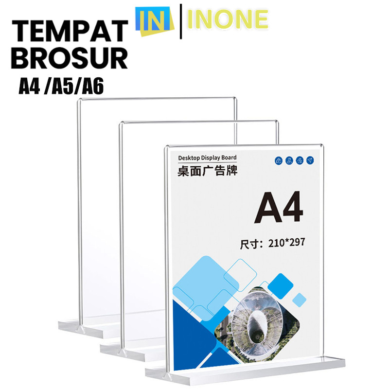 

INONE - Tempat Brosur Akrilik A4-A5-A6 / Stand Akrilik