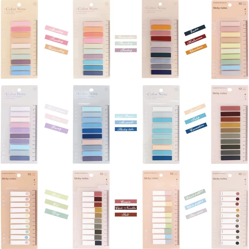 

200pcs Index Sticky Note Tabs, Writable Page Marker for Book Annotations, Transparent Calendar Marking Labels