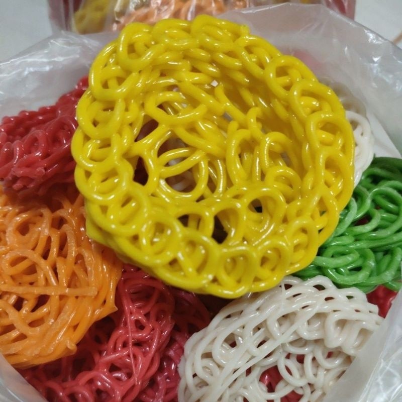 

Kerupuk mawar besar mentah warna warni mawar 500g BY JJS