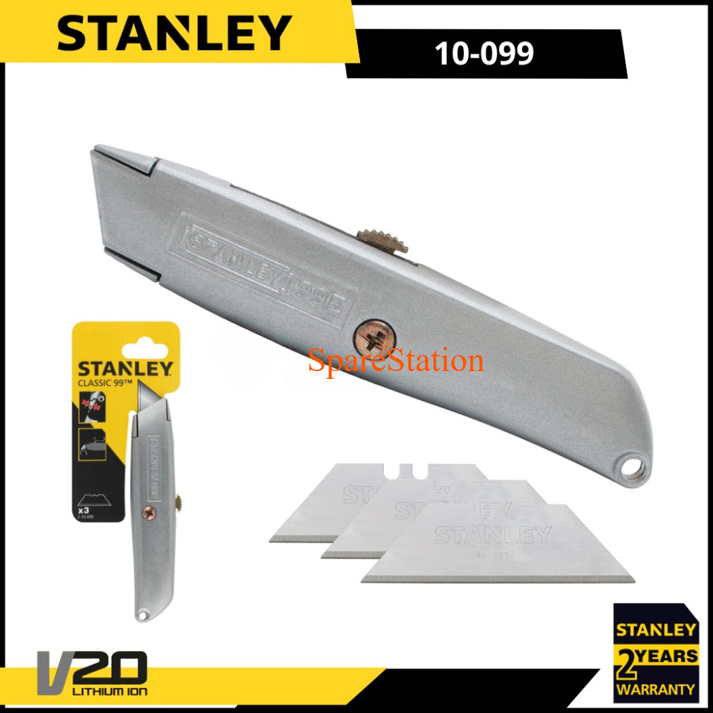 

Pisau Cutter Potong STANLEY 10-099 Utility Knife Retractable 10-099