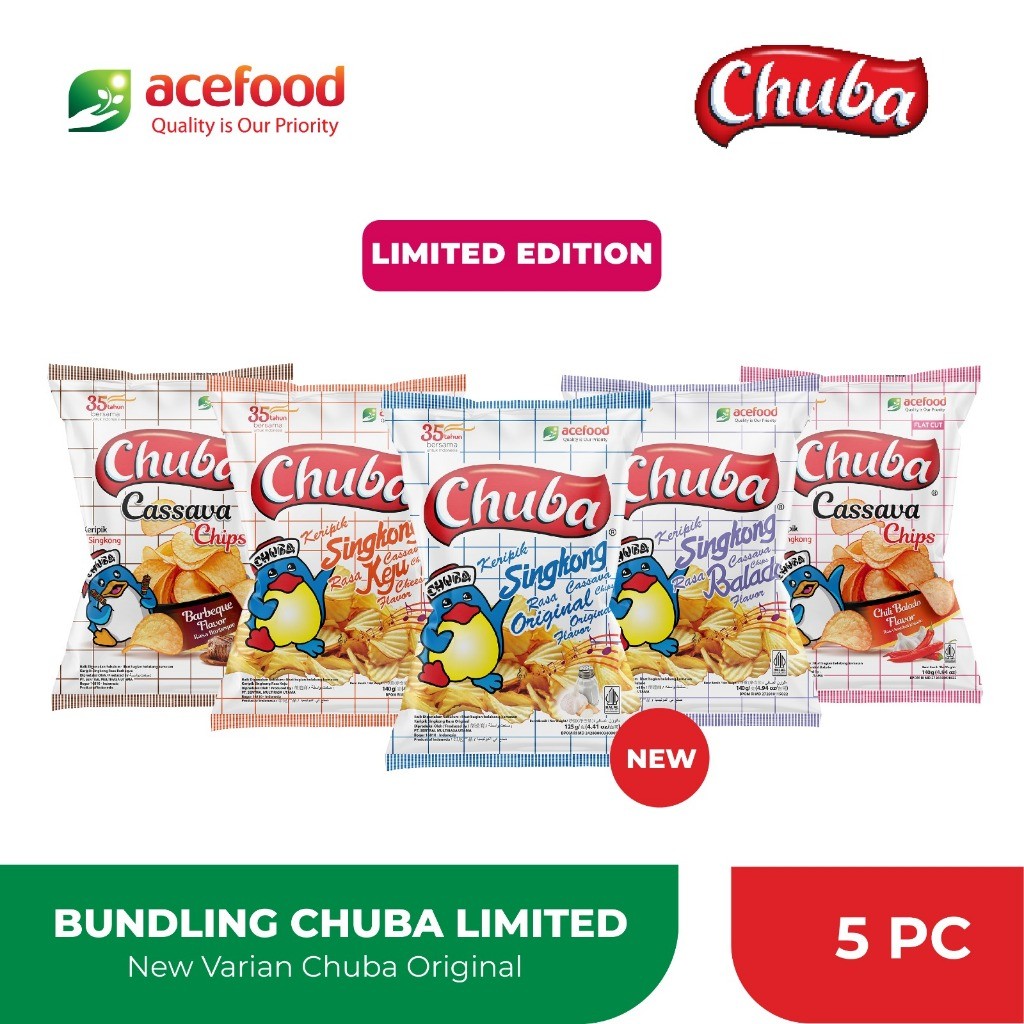 

Chuba Keripik Singkong All Variant & Limited Edition 125 Gr - 5 Pcs