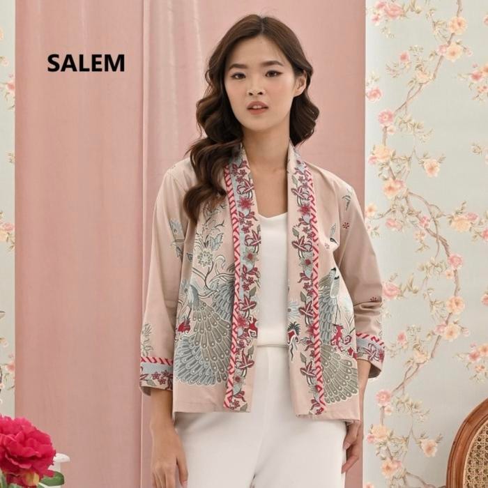 Outer Batik Wanita Modern - Blazer Batik Casual Formal - Atasan Batik Kantor Wanita Elegan