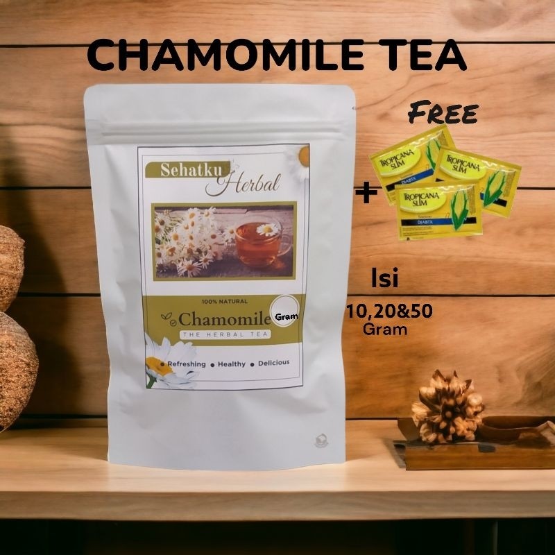 

SEHATKUHERBAL Teh Bunga Chamomile : Teh Chamomile tea 50 Gram