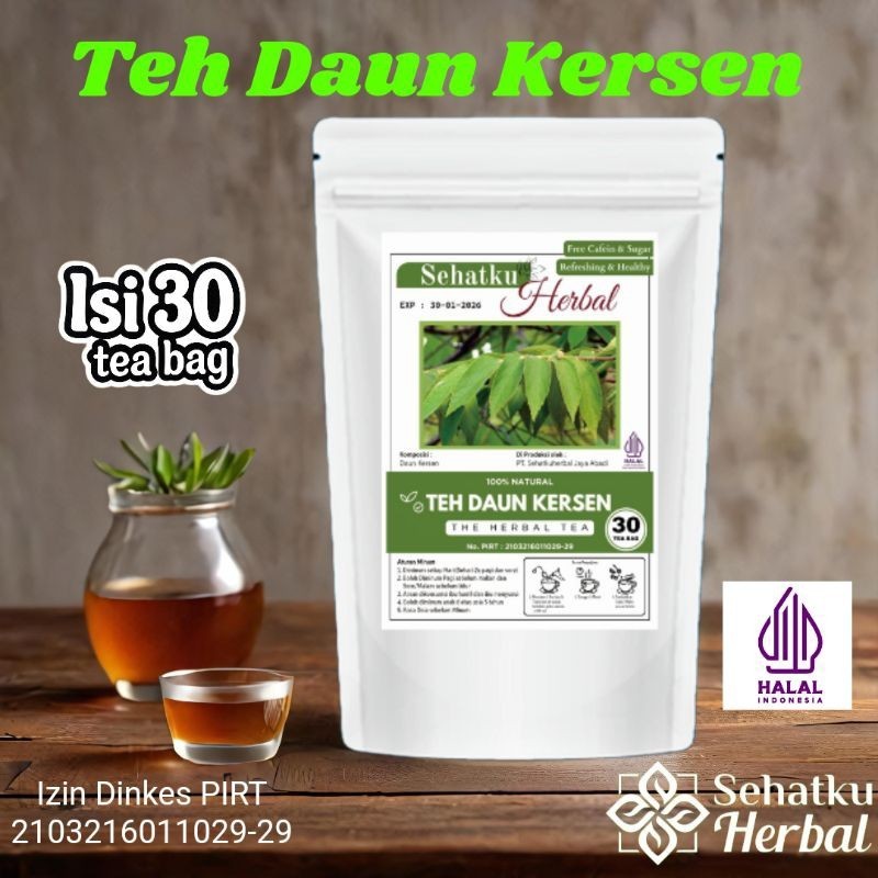 

SEHATKUHERBAL Teh Daun Kersen : Teh Daun Kersem isi 30 tea bag