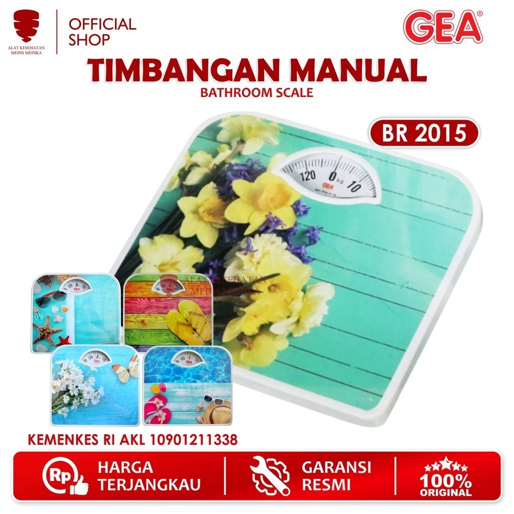 GEA Timbangan Berat Badan Analog BR 2015 Jarum Manual BR2015 Medis