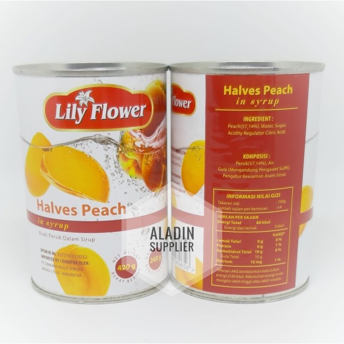 

[Best Seller] Lily Flower Peach 420gr - Standard