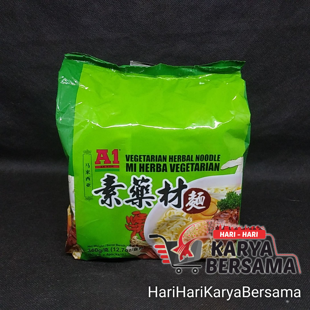 

A1 MIE INSTAN HERBA VEGETARIAN NOODLE PACK ISI 4'S X 90GR