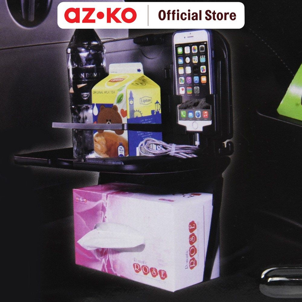 AZKO Hypersonic Meja Lipat Mobil Hpa527 Meja Makan Dan Minum Mobil Tatakan Tempat Minuman Dan Makana