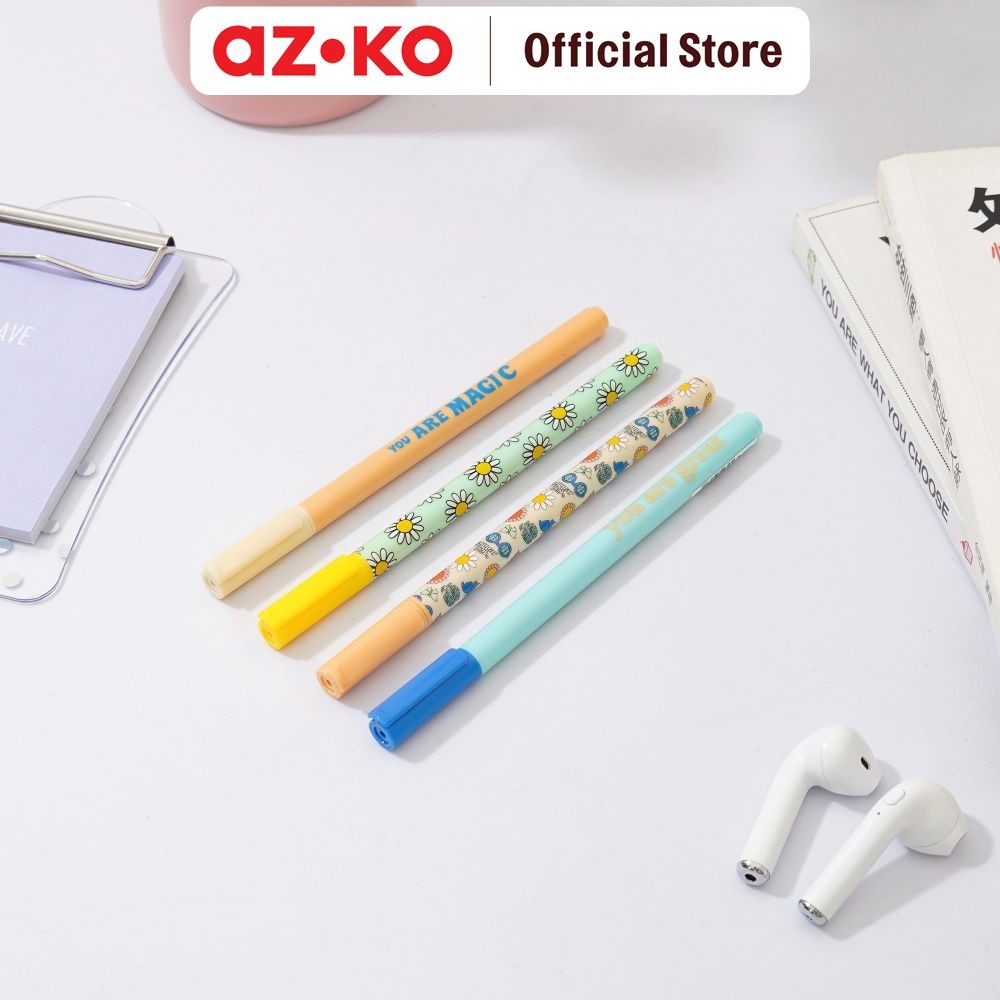 

AZKO Ataru Set 8 Pcs Pulpen Biru Daisy Magic