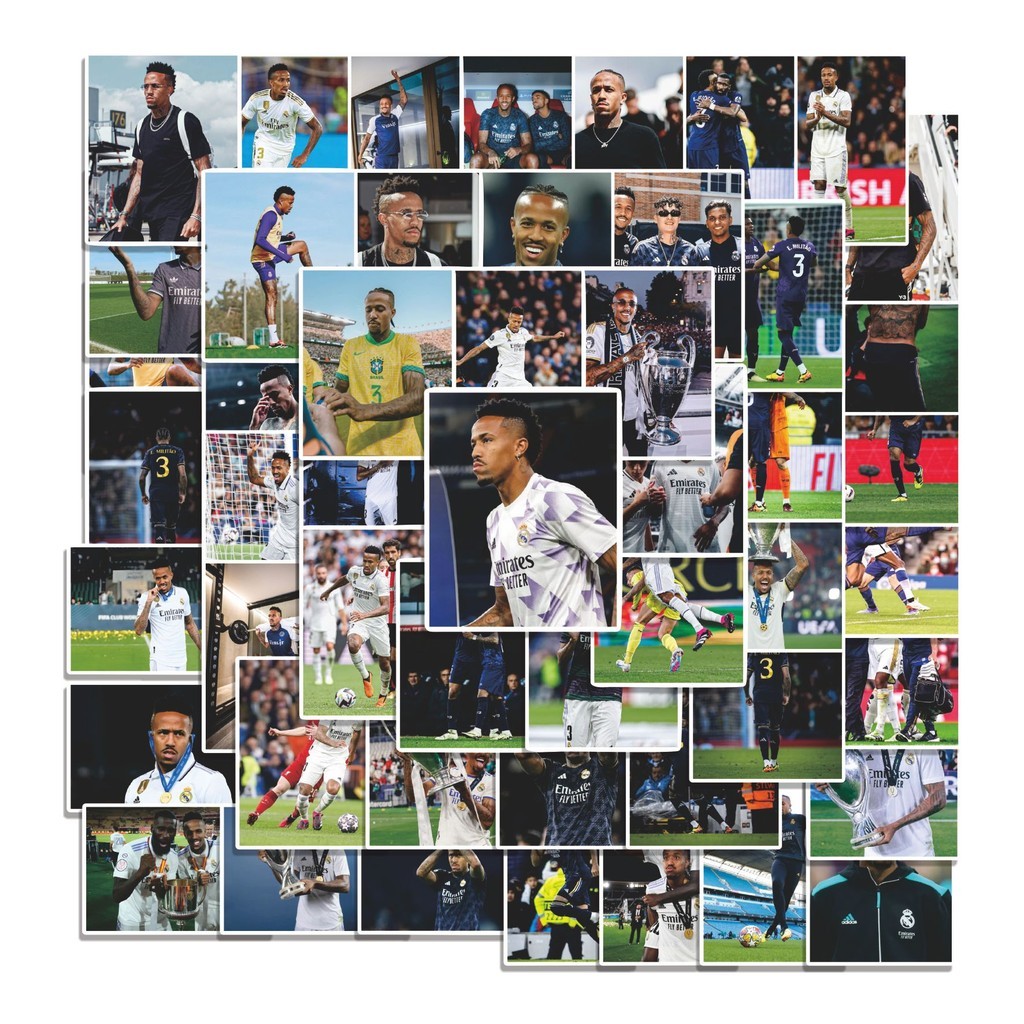 

COD 50 Pcs Stiker RM Éder Militão V2 Lucu Anti Air Untuk Dekorasi Notebook Sepeda Skateboard Handphone DIY