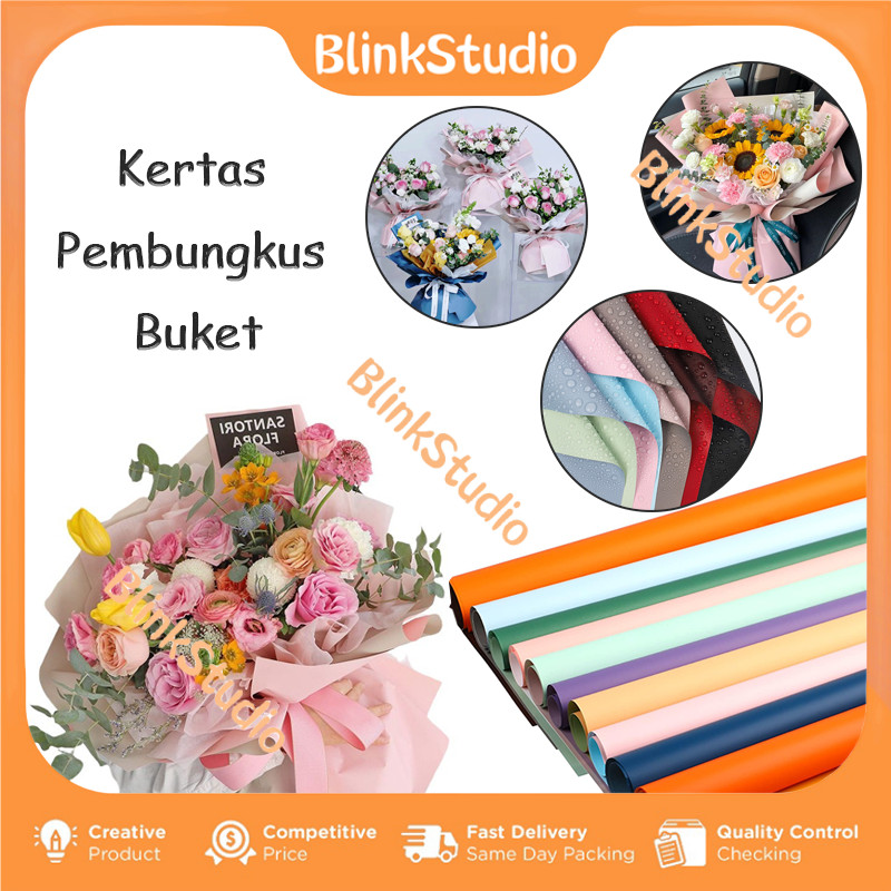 

Kertas Buket Bunga Waterproof/Bi Color Kertas Buket Bunga