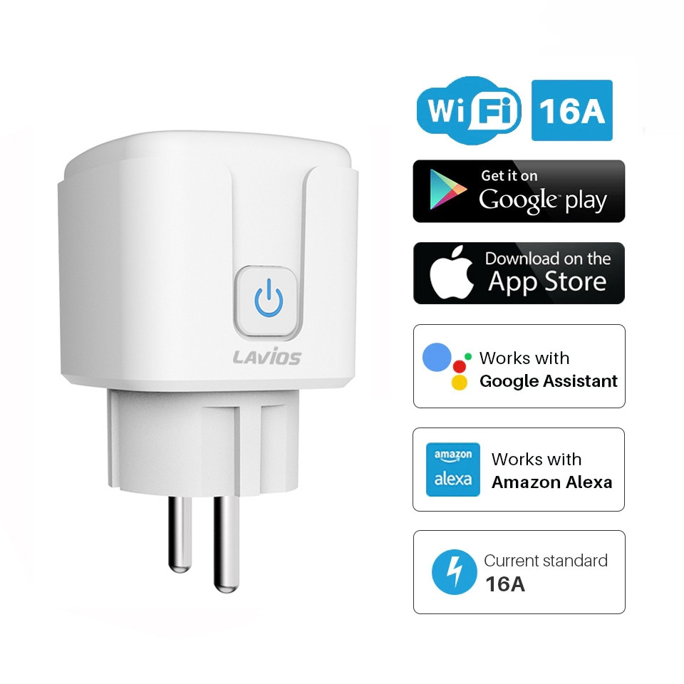 Smart Plug WiFi 16A Wireless Colokan Energy Monitoring Statistic Colokan Smart Stop Kontak WiFi/ Col