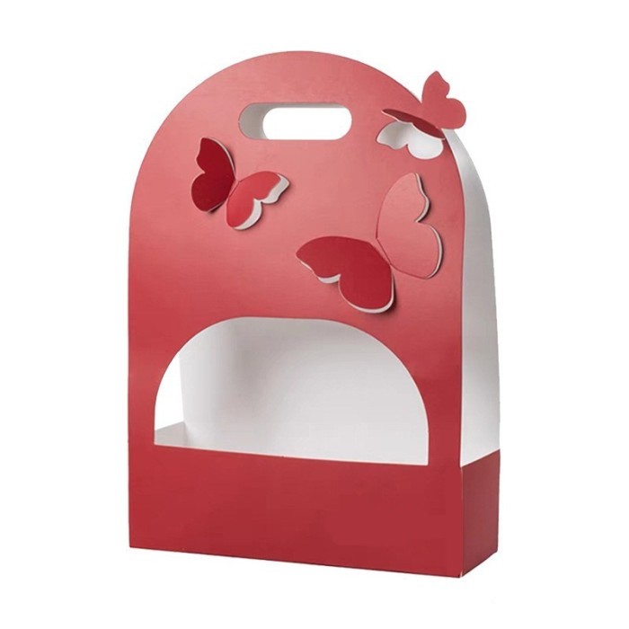 

10pcs Kotak Kupu Kupu | Flower Box | Kotak Kado | Kotak Butterfly - 10pcs Red