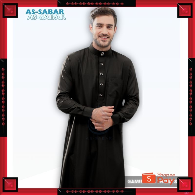 [PREMIUM ORIGINAL] Assabar - Gamis Pria Terbaru baju gamis koko pria Pakaian Islami Laki Laki Jubah 