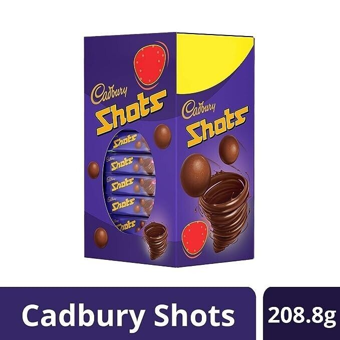 

Coklat CADBURY Shots Chocolate Balls 208gram isi 58pcs