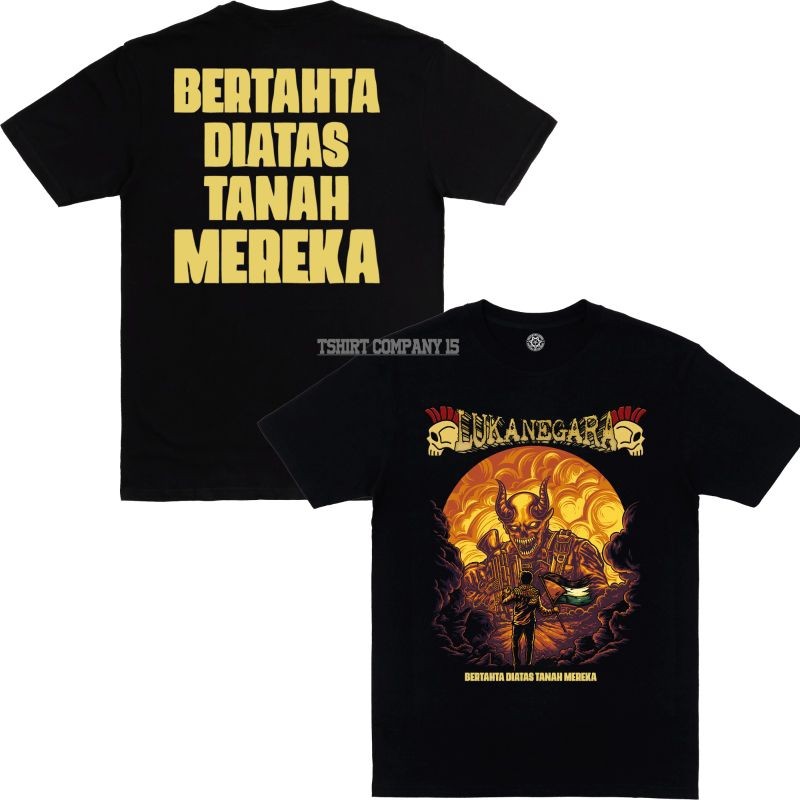 Desa Luka Negara - Palestina - Bertahta Diatas Tanah Mereka - Kaos band Punk desa Luka Negara