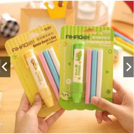 

Penghapus Pensil Mekanik Refill Penghapus Karet Lucu Mewah Hapusan Pensil Sliding Eraser Mechanical Karakter Retractable Cute Eraser Korean Style