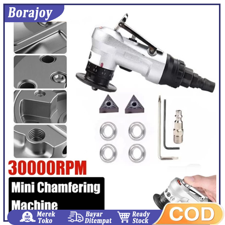 35000Rpm Mini Pneumatic Chamfering Machine 45 Degree Arc Hand-Held Beveling Trimming Machine for Met