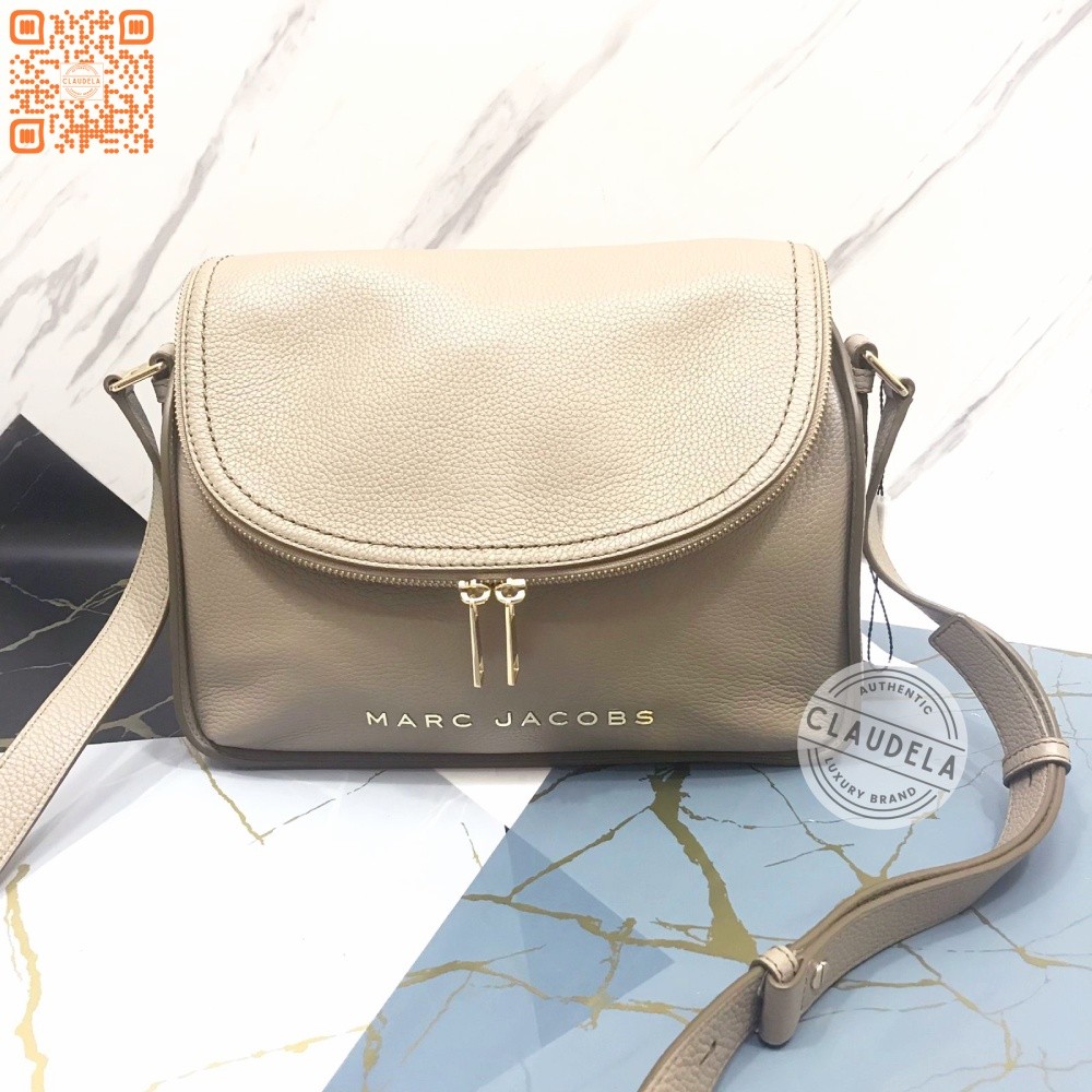 Marc Jacobs Groove Medium Crossbody Greige with Gold Hardware