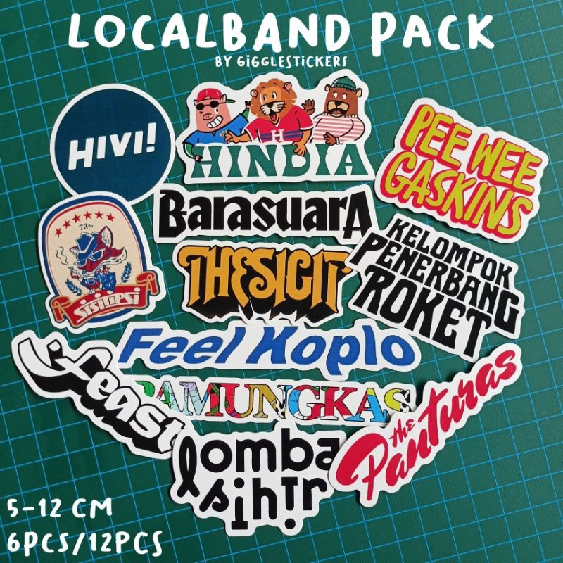 

Sticker Pack Band Lokal Indie Punk