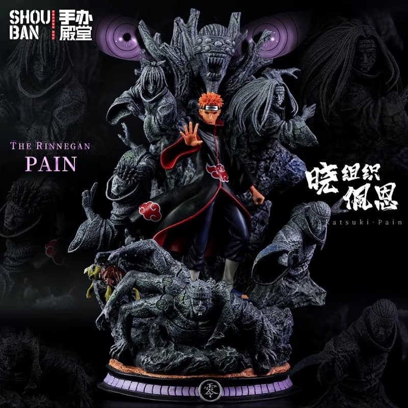 Patung Anime Action Figure Naruto Pain Six Paths Akatsuki Big Size Koleksi - Plastik Karet PVC - Mai
