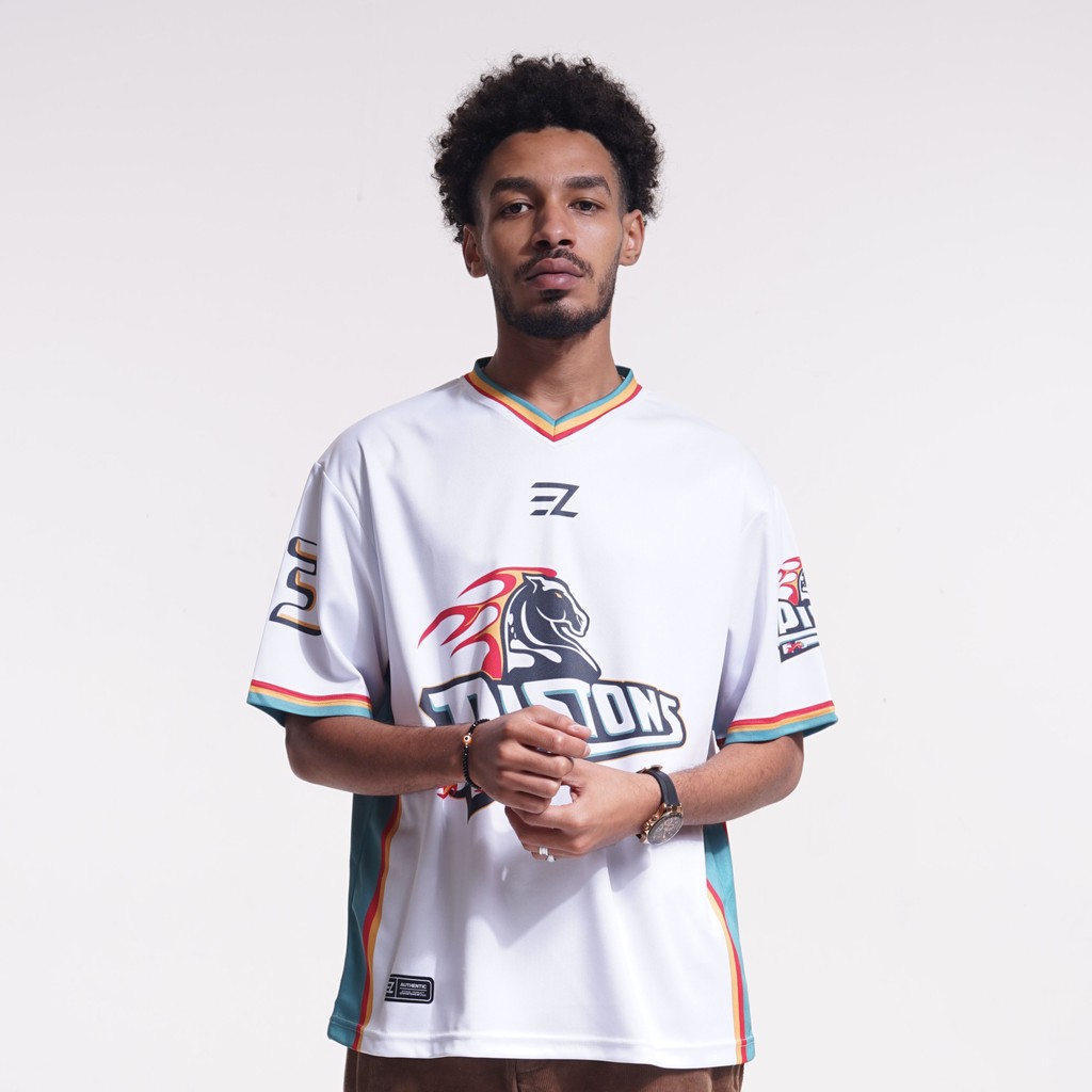 [ORIGINAL] Jersey Detroit Pistons WHITE #33 Bloke Core Edition - Bola Basket  Baju Kaos T-Shirt Tshi