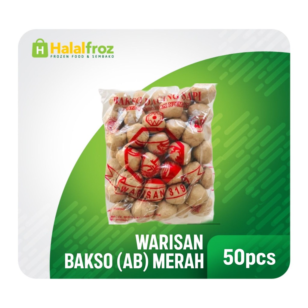 

Warisan Bakso (AB) Merah 50pcs (10s)