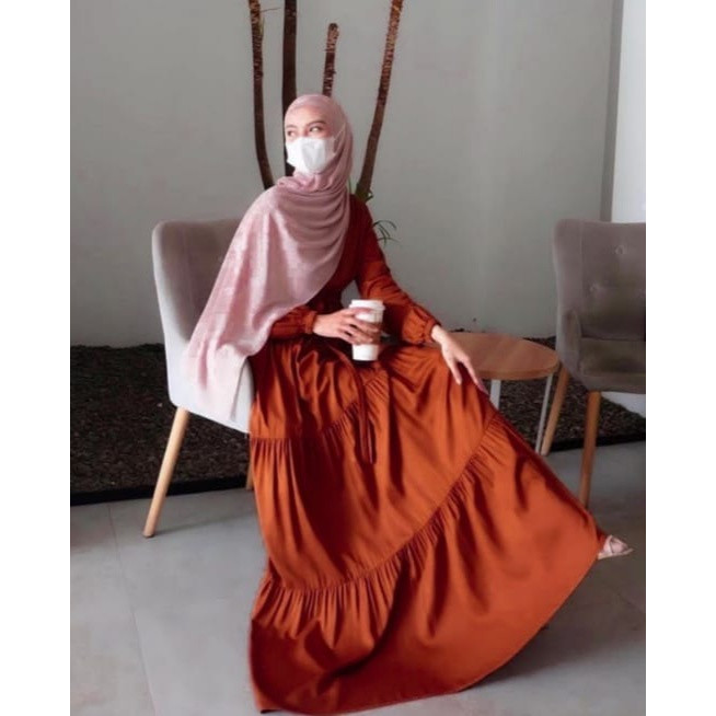 [HOT NEW] Gamis OHAYA Polos Rempel Susun Wanita Terbaru GAMIS BASIC / GAMIS RAYON POLOS / GAMIS PLAI