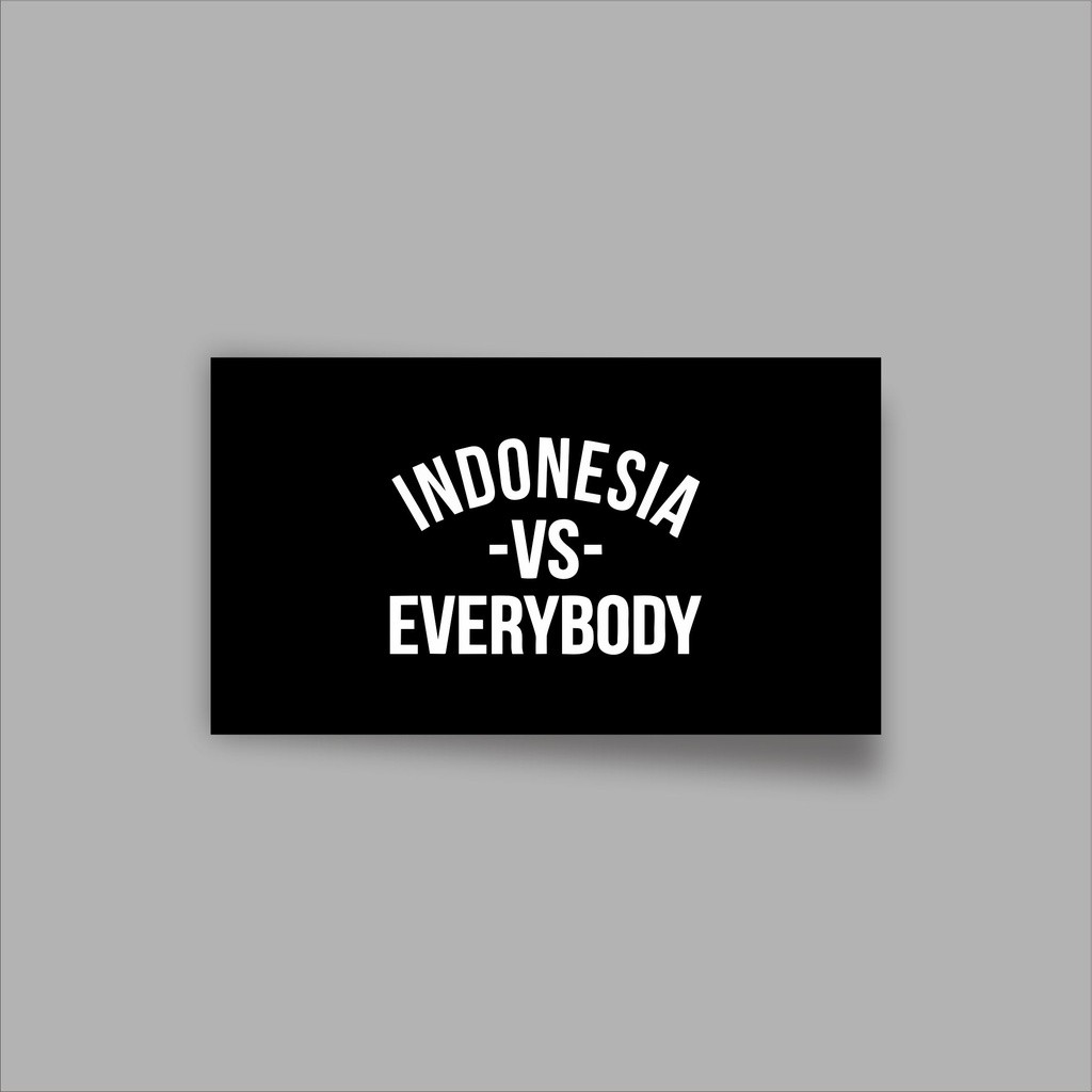 

Stiker brand stiker distro indonesia vs everybody bahan graftac anti air