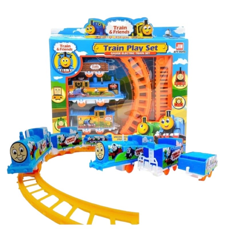 Mainan Anak KERETA REL 3 GERBONG / mainan trek rel kereta thamos n friend/ rel kereta api elektrik/ 